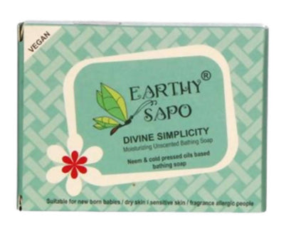 Buy Earthy Sapo Divine Simplicity Moisturizing Unscented Bathing Soap from DrMediCart, Ship from India to USA