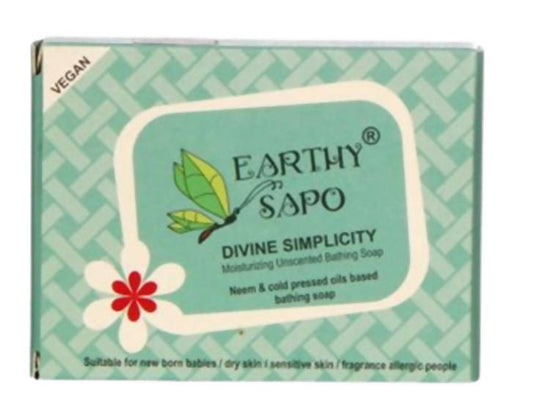 Buy Earthy Sapo Divine Simplicity Moisturizing Unscented Bathing Soap from DrMediCart, Ship from India to USA