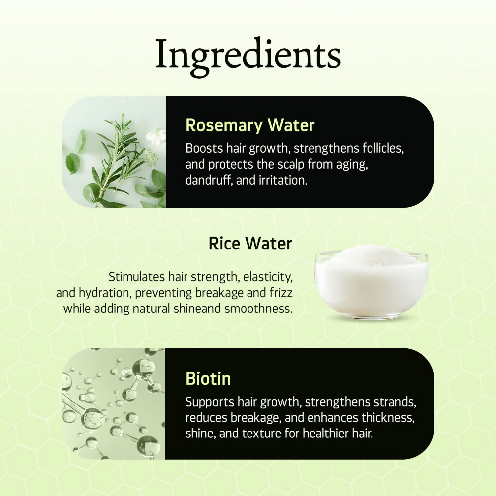 Indulgeo Essentials Rosemary And Rice Water Hair Growth Spray