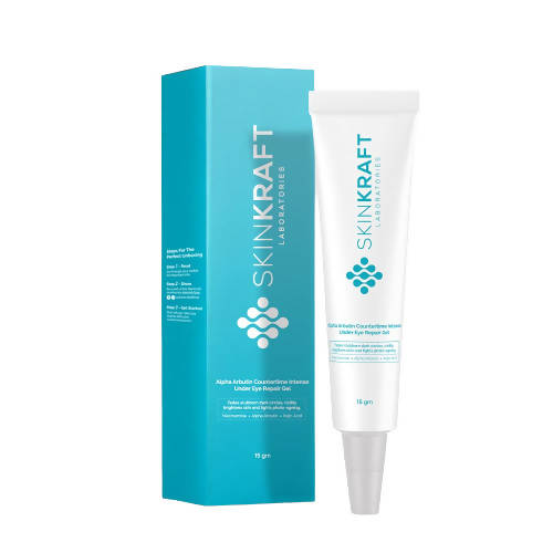 SkinKraft Alpha Arbutin Countertime Intense Under Eye Repair Gel - DrMediCart