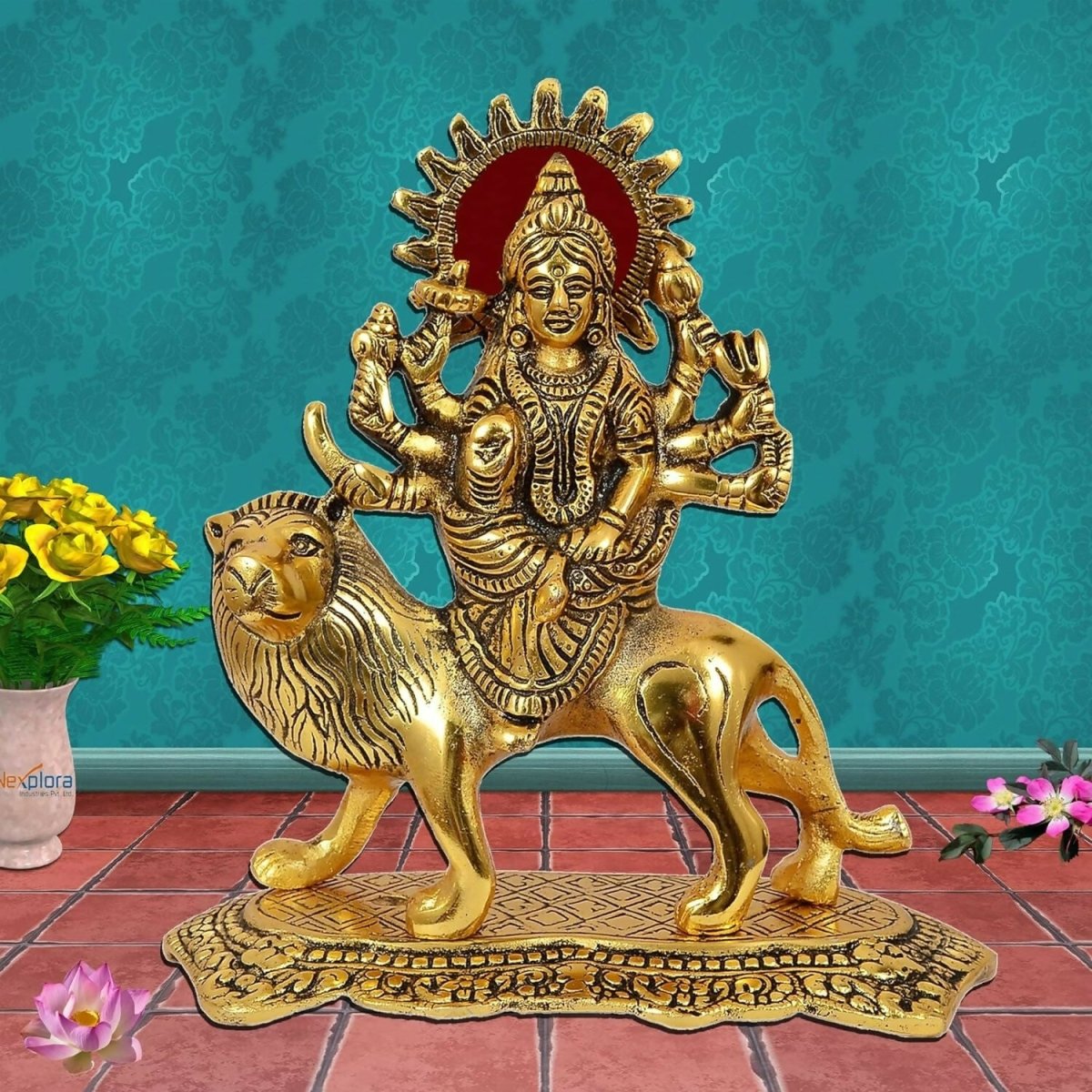 Buy Aargkraf Brass Maa Durga Mata Rani Idol