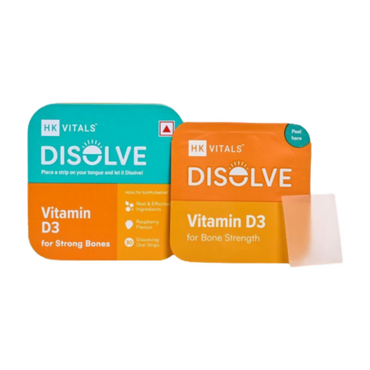 HK Vitals Disolve Vitamin D3 Strips - Raspberry Flavour