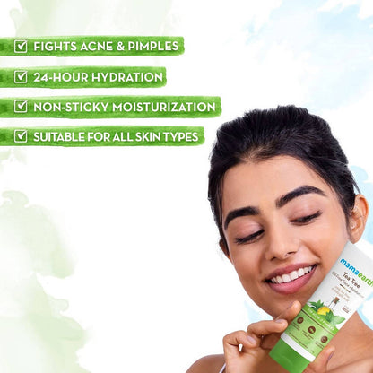 Mamaearth Tea Tree Oil-Free Face Moisturizer For Acne And Pimples - Limited Time Offer