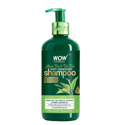 Buy Wow Skin Science Green Tea & Tea Tree Anti-Dandruff Shampoo from DrMediCart, Ship from India to USA