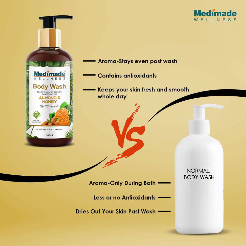 Medimade Wellness Almond & Honey Body Wash - DrMediCart