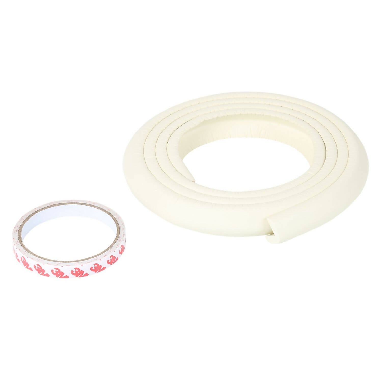 Buy Safe-O-Kid Unique L Shaped 2 Mtr Long 1 Medium Edge Guard With 4 Corner Cushions, White from DrMediCart, Ship from India to USA