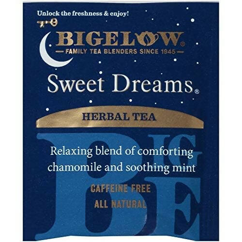 Bigelow Tea Sweet Dreams Herbal Tea Chamomile Smoothing Mint With Freshness & Aroma Caffeine Free