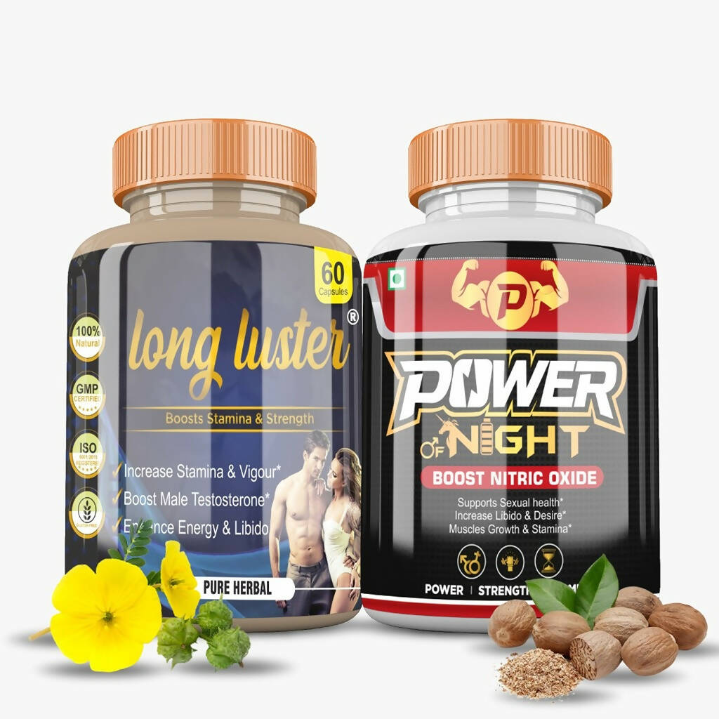 Buy Divya Shree Long Luster and Power of Night Capsule Combo from DrMediCart, Ship from India to USA