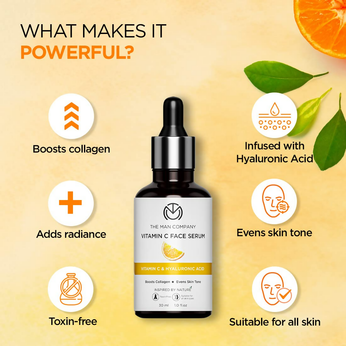 The Man Company 40% Vitamin C Face Serum