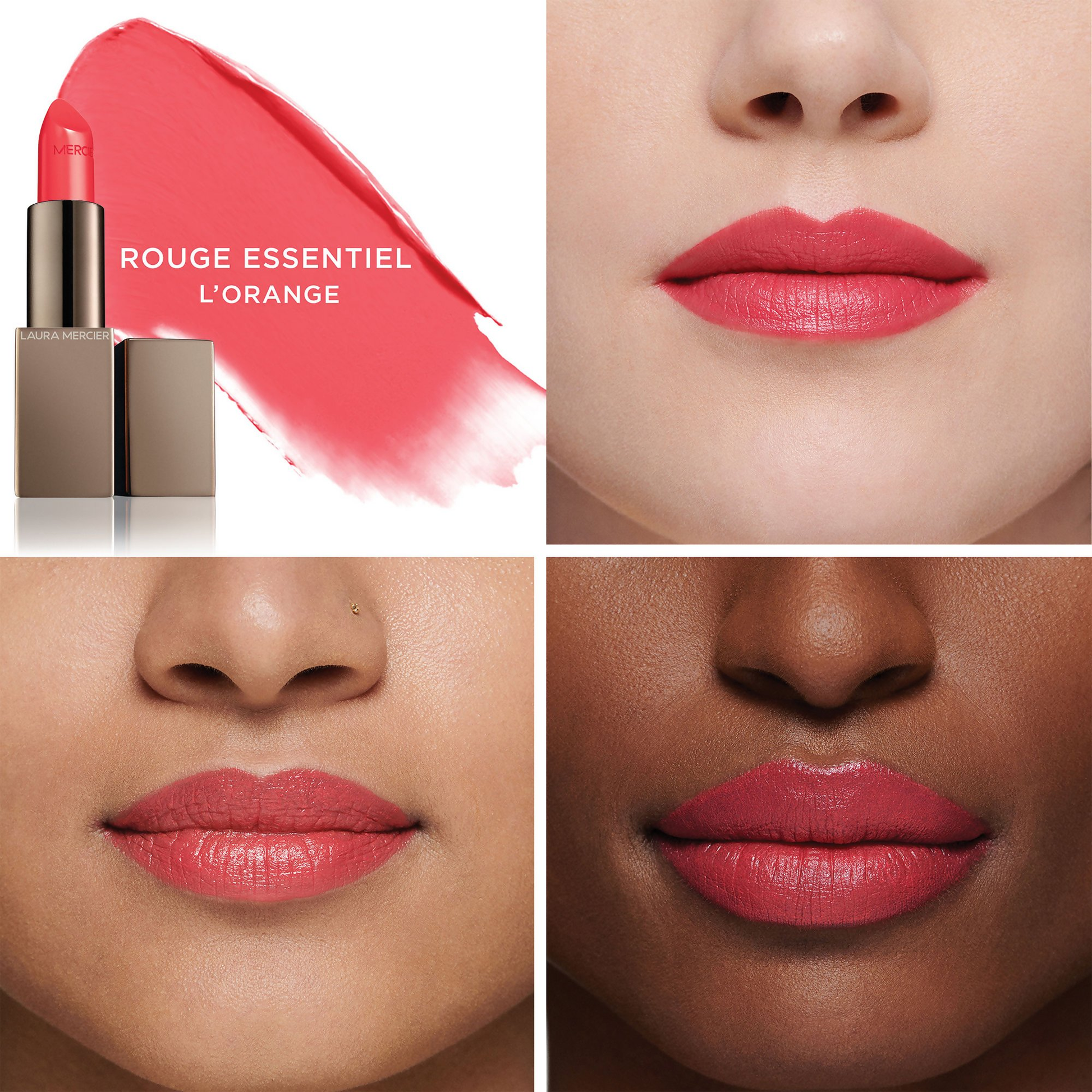 Laura Mercier Rouge Essentiel Silky Creme Lipstick - L'orange