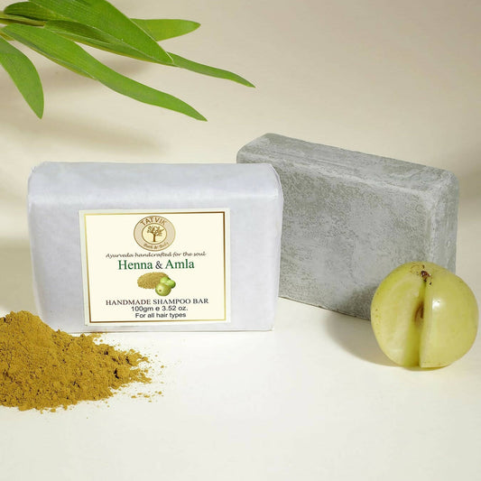 Buy Tatvik Ayurveda Henna & Amla Shampoo Bar from DrMediCart, Ship from India to USA