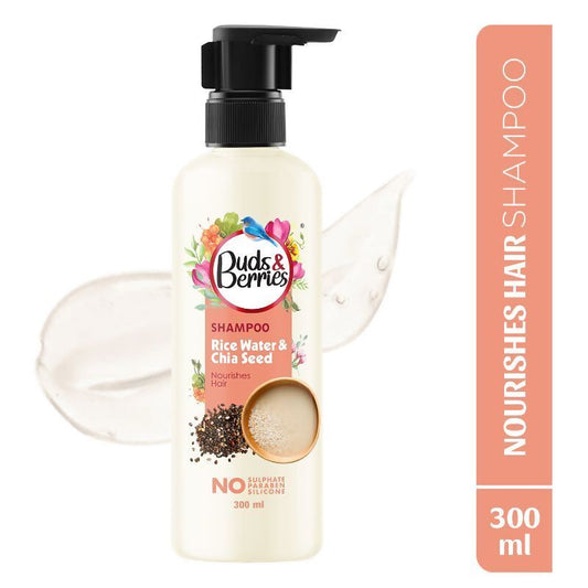 Buy Buds & Berries Rice Water & Chia Seed Shampoo from DrMediCart, Ship from India to USA