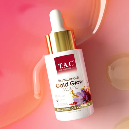 TAC - The Ayurveda Co. 100% Pure Kumkumadi Gold Glow Face Oil For Glowing, Youthful & Radiant Skin
