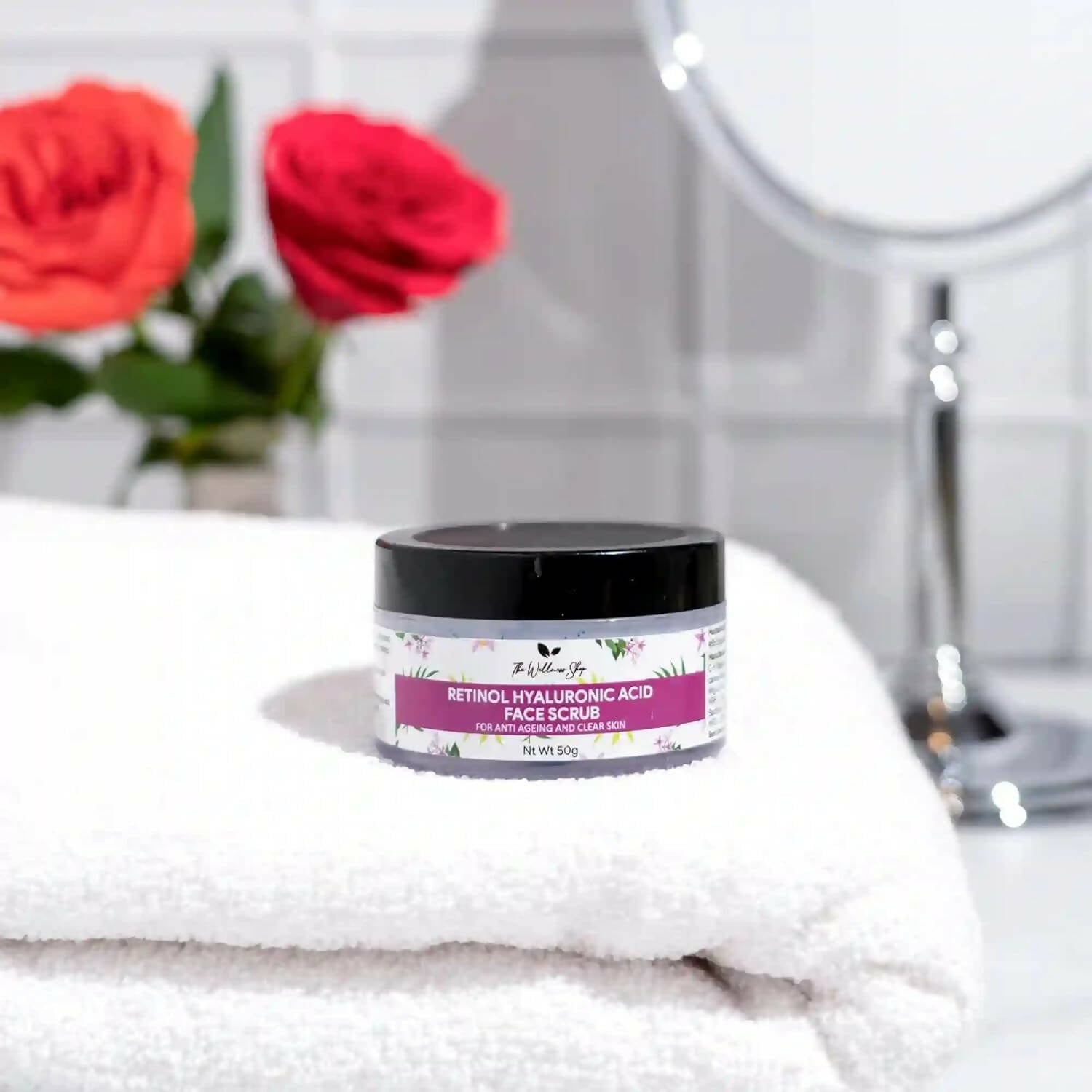 The Wellness Shop Retinol And Hyaluronic Acid Face Scrub - Drmedicart