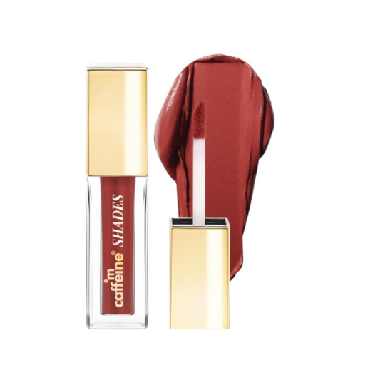 mCaffeine Shades Velvet Blur Matte Liquid Lipstick 12 Hrs Stay & Lightweight - Rosewood