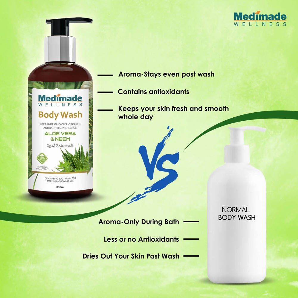 Medimade Wellness Aloevera & Neem Body Wash - DrMediCart