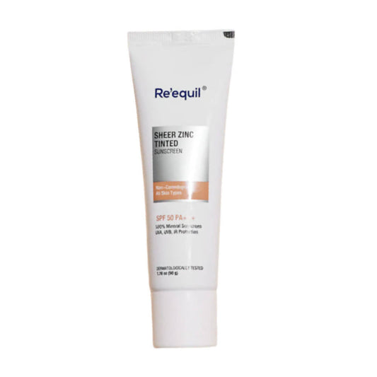 Buy Re'equil Sheer Zinc Tinted Mineral Sunscreen SPF 50 PA+++ from DrMediCart, Ship from India to USA