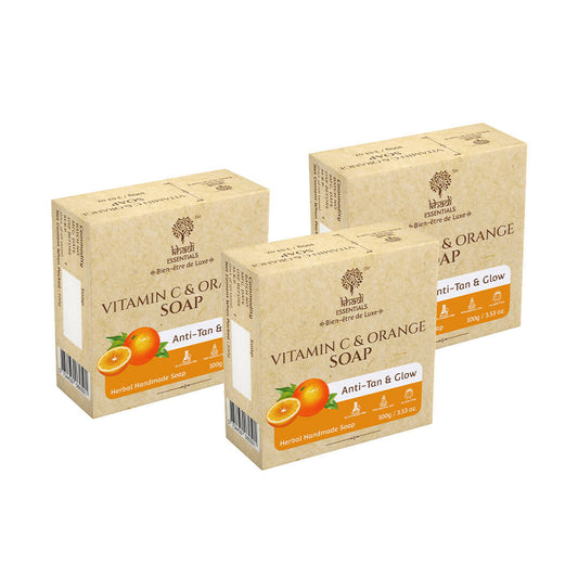 Khadi Essentials Vitamin C & Orange Handmade Herbal Soap - DrMediCart
