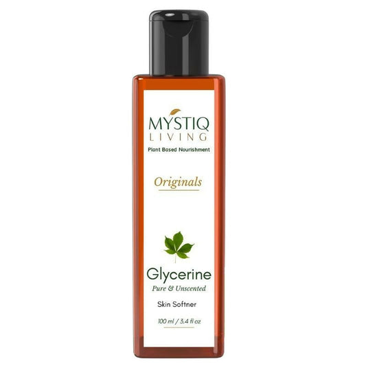 Mystiq Living Glycerine Pure And Unscented Liquid Gel 100% Organic For Face,Skin Care & Hair