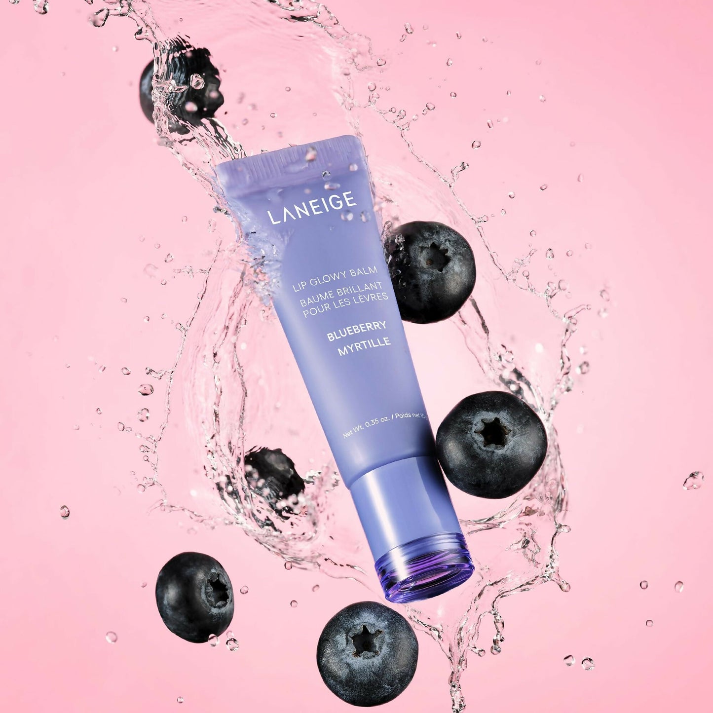 Laneige Lip Glowy Balm - BlueBerry - Korean Lip Balm