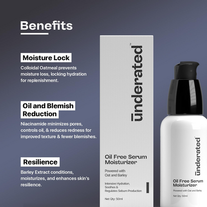 Underated Oil Free Serum Moisturiser