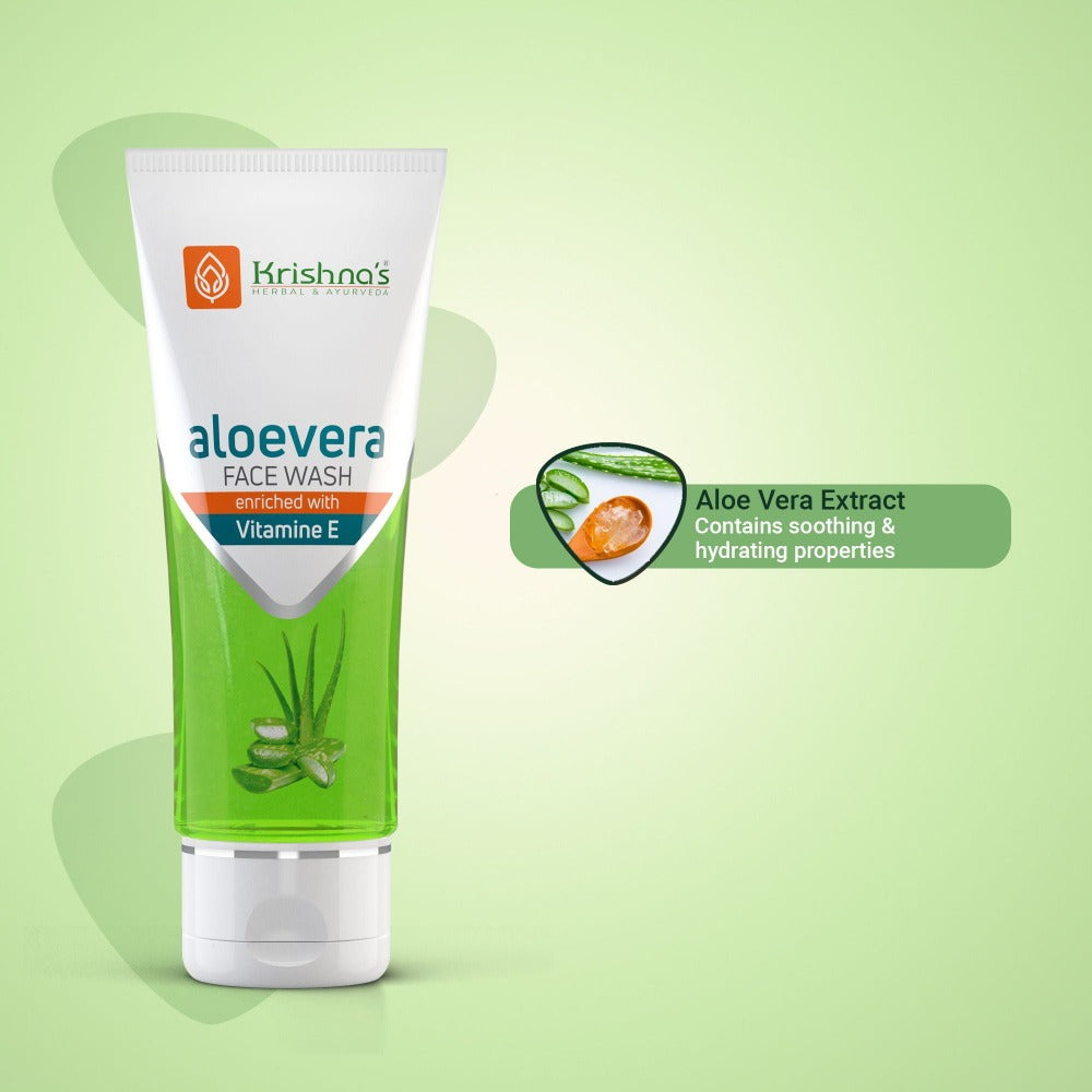 Krishna's Herbal & Ayurveda Aloe vera Face Wash Gel