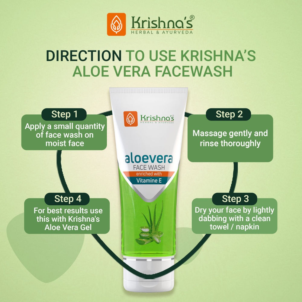 Krishna's Herbal & Ayurveda Aloe vera Face Wash Gel