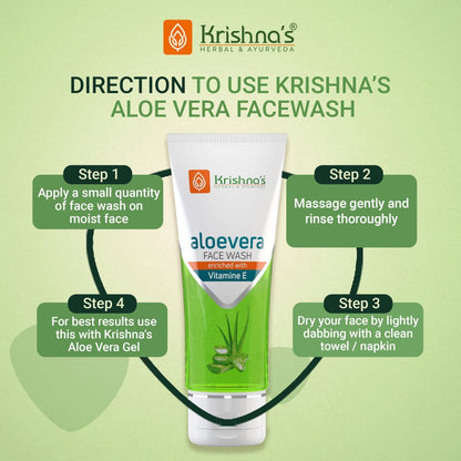 Krishna's Herbal & Ayurveda Aloe vera Face Wash Gel