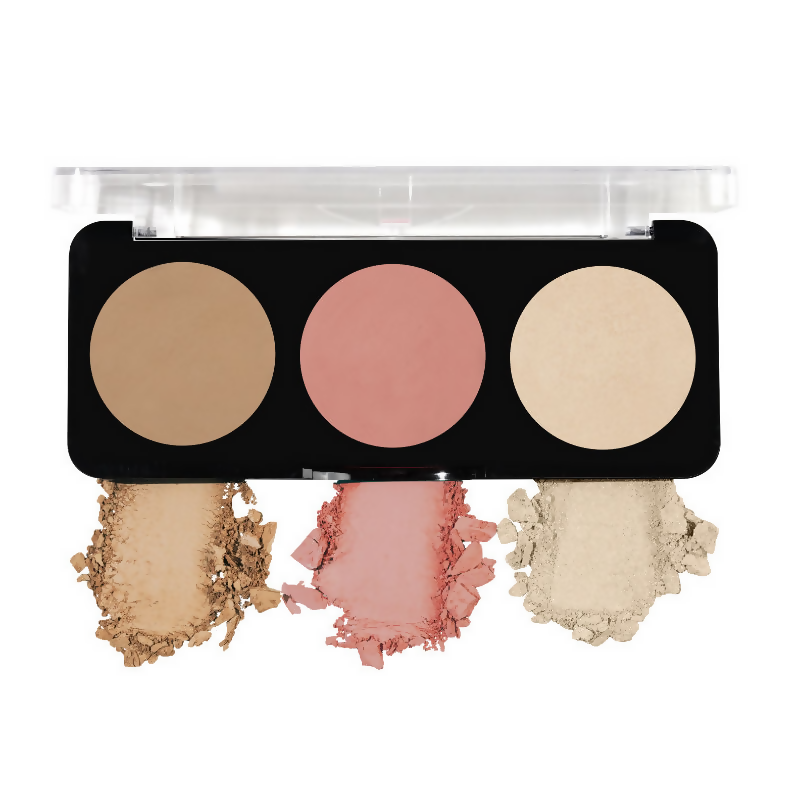 Buy Swiss Beauty Cheek-A-Boo 3 In 1 Blusher Contour & Highlighter - 1 from DrMediCart, Ship from India to USA