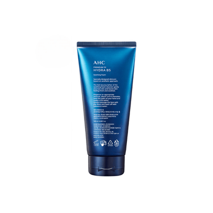 AHC Premium EX Hydra B5 Soothing Foam Face Cleanser - Korean skincare