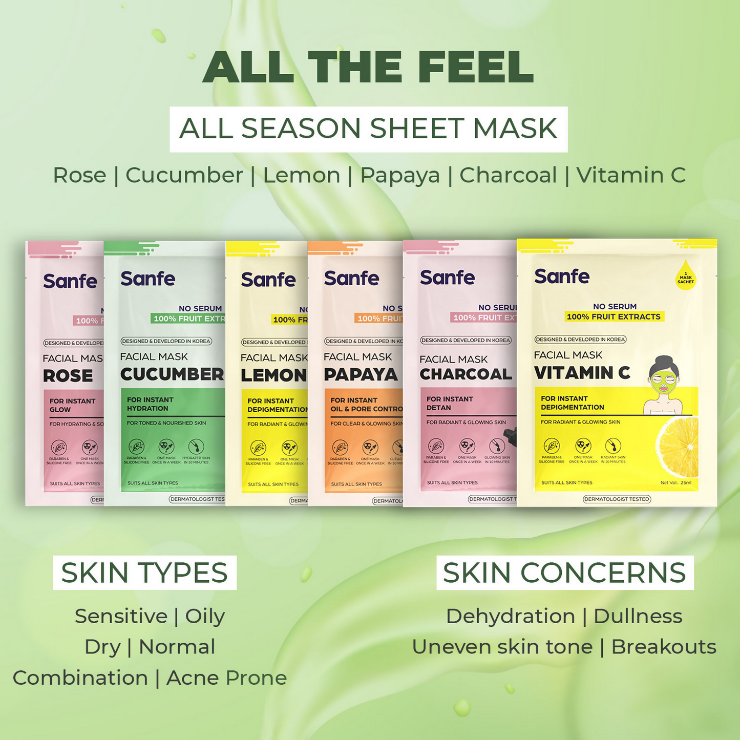 Sanfe Instant Hydration Cucumber Facial Mask