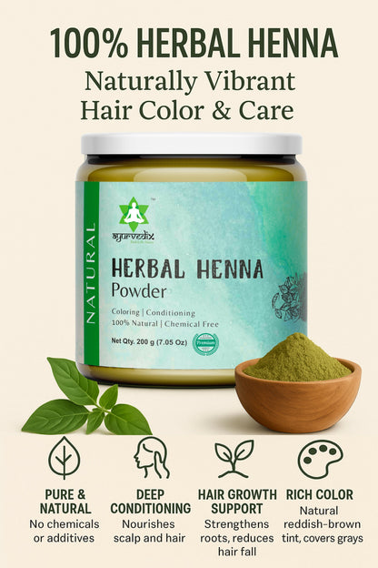 Ayurvedix Herbal Henna Powder