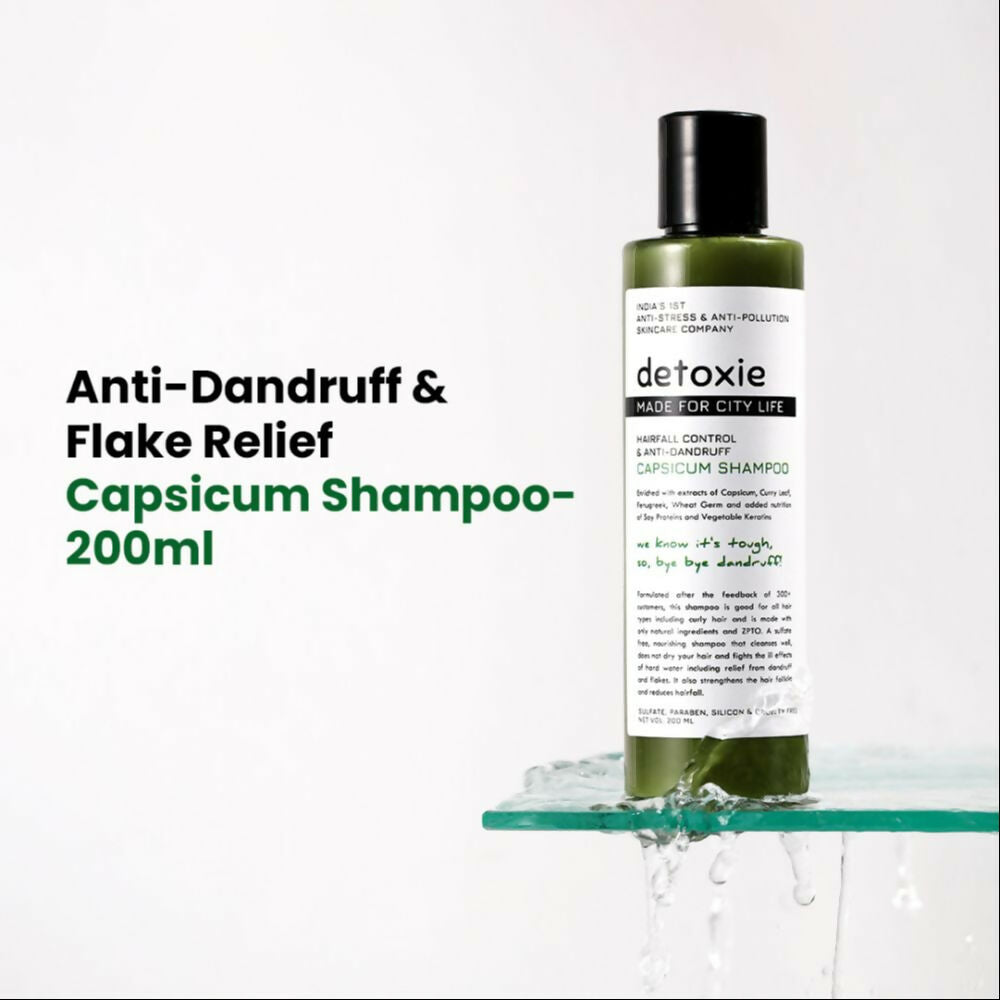 Detoxie Anti-Dandruff & Flake Relief Capsicum Shampoo