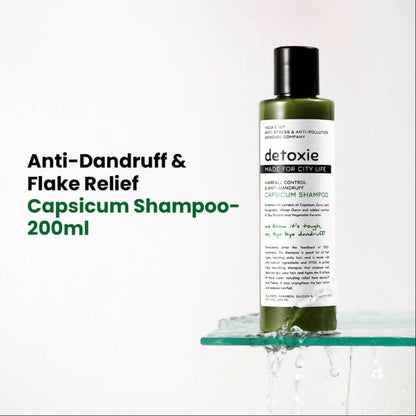 Detoxie Anti-Dandruff & Flake Relief Capsicum Shampoo
