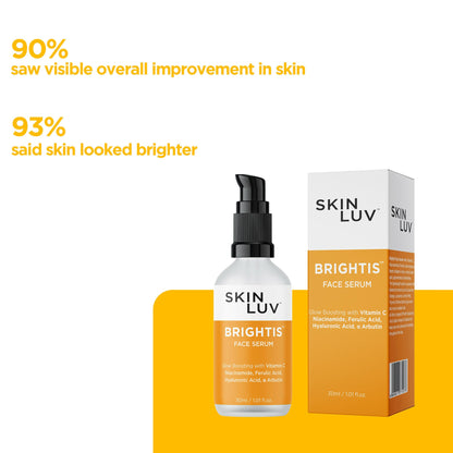 SkinLuv Brightis Glow Boosting Face Serum Vitamin C + Niacinamide + Hyaluronic Acid