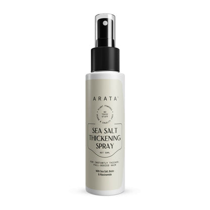 Arata Sea Salt Volumizing Hair Spray Infused with Niacinamide, Biotin & Sea Salt For Instantly Thicker, Full-Bodied Hair