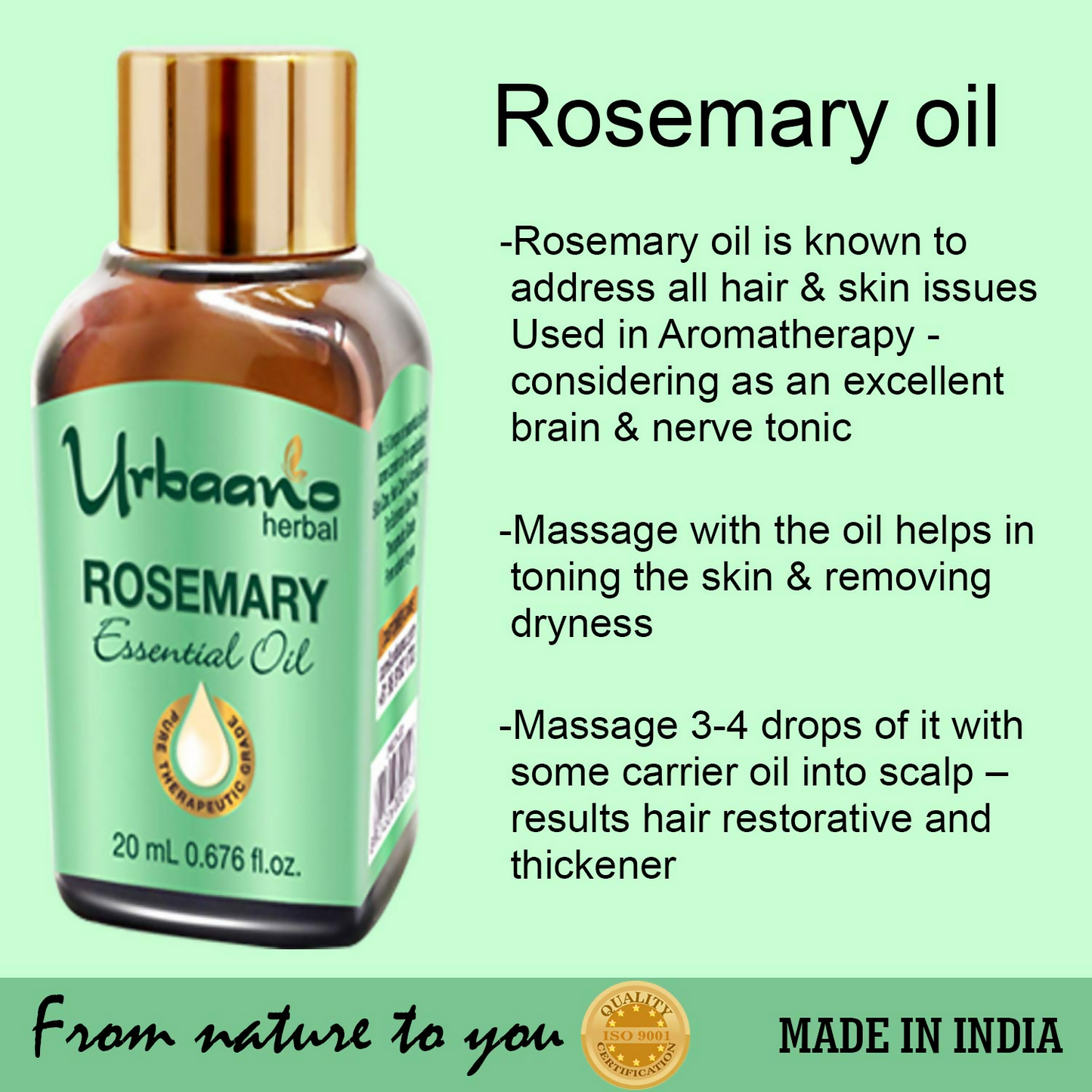 Urbaano Herbal Rosemary Essential Oil