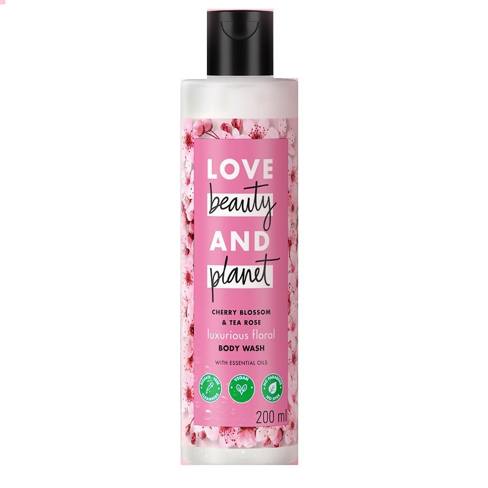 love beauty and planet cherry blossom tea rose body wash buy in usa
