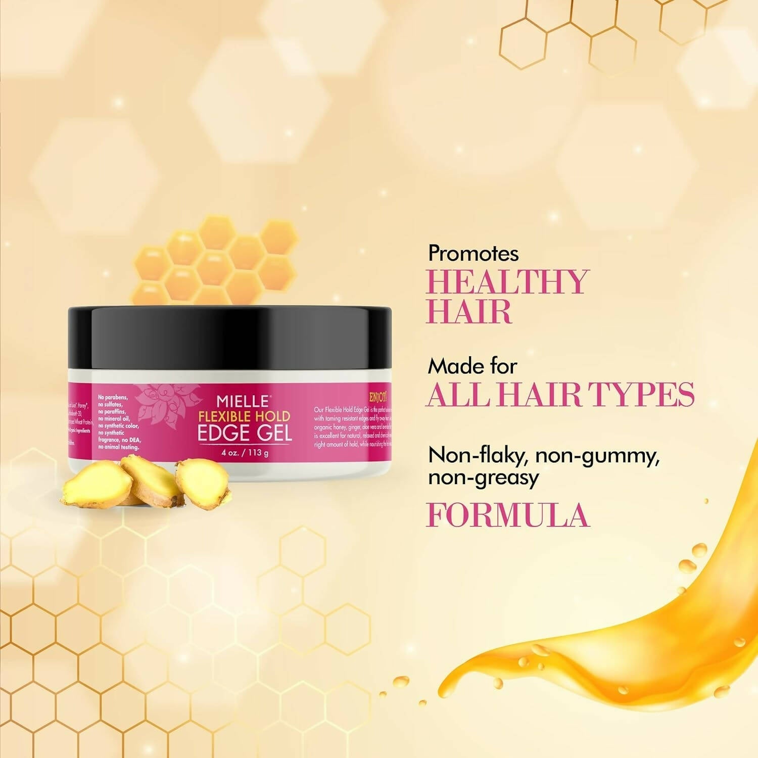 Mielle Honey and Ginger Edge Gel - DrMediCart