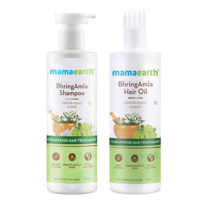Buy Mamaearth Bhringamla Combo Pack (Hair Oil, Hair Mask, Shampoo & Conditioner) from DrMediCart, Ship from India to USA