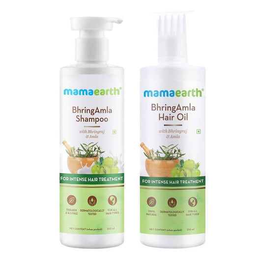 Buy Mamaearth Bhringamla Combo Pack (Hair Oil, Hair Mask, Shampoo & Conditioner) from DrMediCart, Ship from India to USA