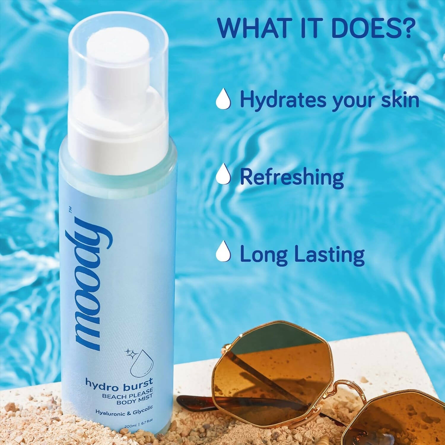 Moody Hydro Burst Beach Please Body Mist