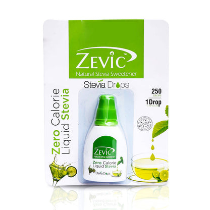 Buy Zevic Stevia Zero Calorie Liquid 250 Drops from DrMediCart