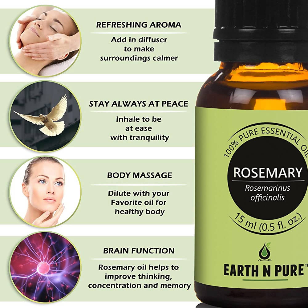 Earth N Pure Essential Oils (Eucalyptus, Rosemary & Tea Tree)