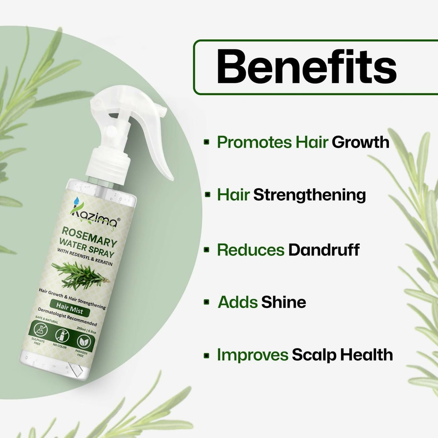 Kazima Rosemary Water For Hair Growth & Healthy Scalp