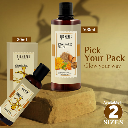 Richfeel Vitamin E Oil Almond, Wheatgerm Walnut & Carrot Blend