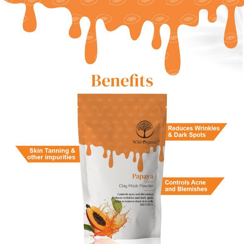 Wild Organic Papaya Clay Mask Powder