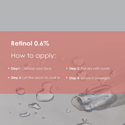 The Body Temple Retinol 0.6% Anti Ageing Night Face Serum