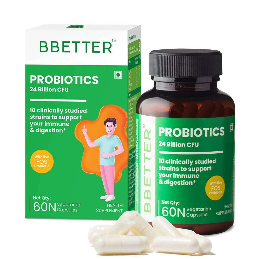 Buy BBETTER Probiotics 24 Billion CFU Capsules from DrMediCart, Ship from India to USA
