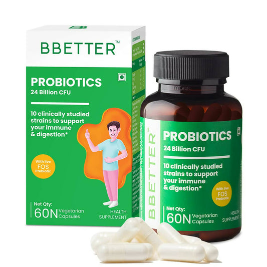 Buy BBETTER Probiotics 24 Billion CFU Capsules from DrMediCart, Ship from India to USA